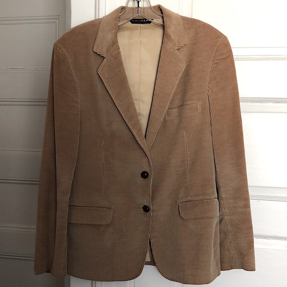 Vintage Vanjulian corduroy lined blazer size 10